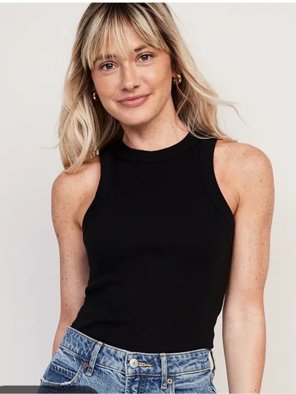Old navy ribbed knit tank top size small